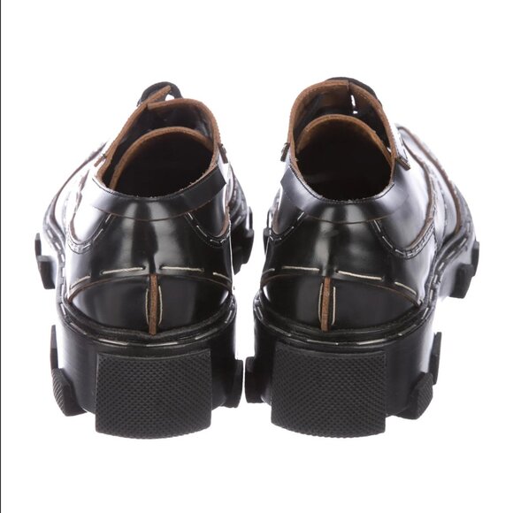 BALENCIAGA Staple-Trimmed Derby Oxfords Size: 6 | IT 36 | Black - Picture 4 of 8